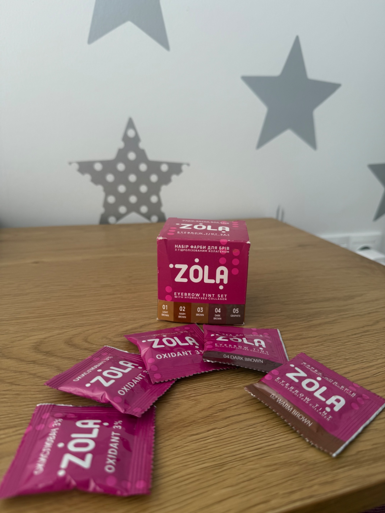 Фарба для брів і окислювач ZOLA