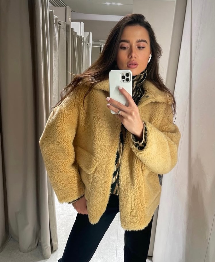 Шубка тедді дублянка zara