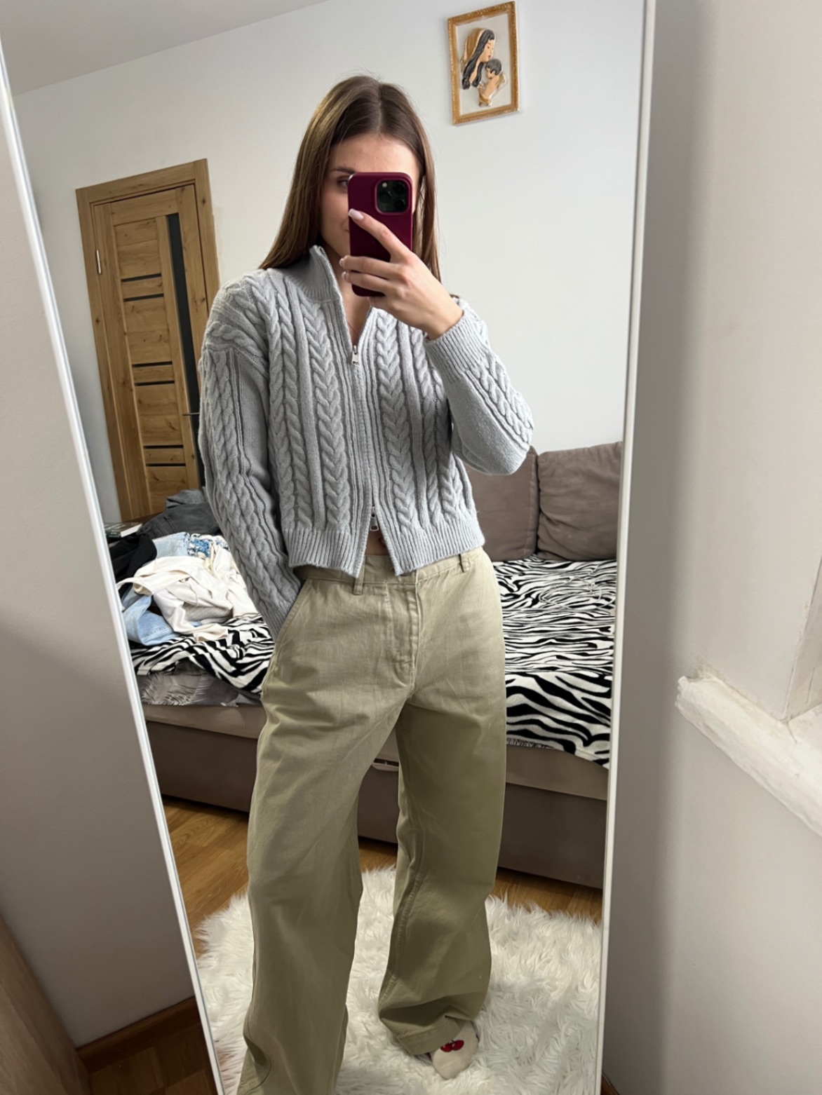 Оливкові джинси Zara 36 розмір