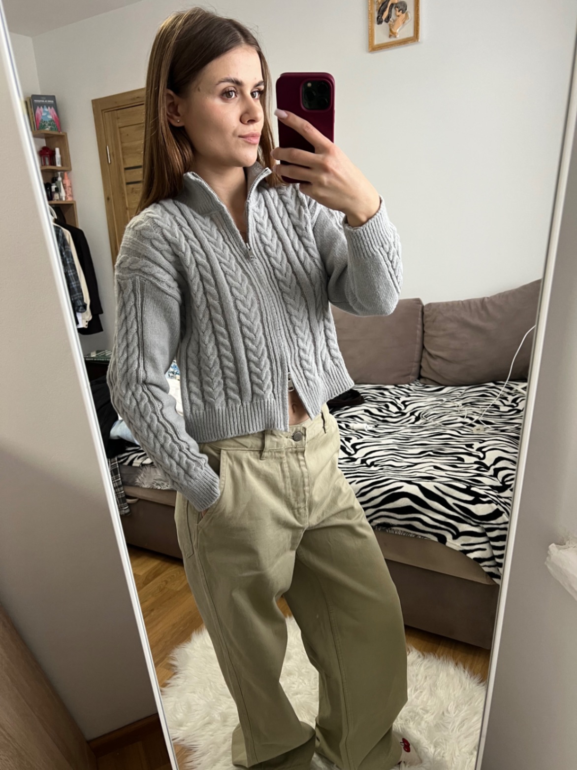 Оливкові джинси Zara 36 розмір