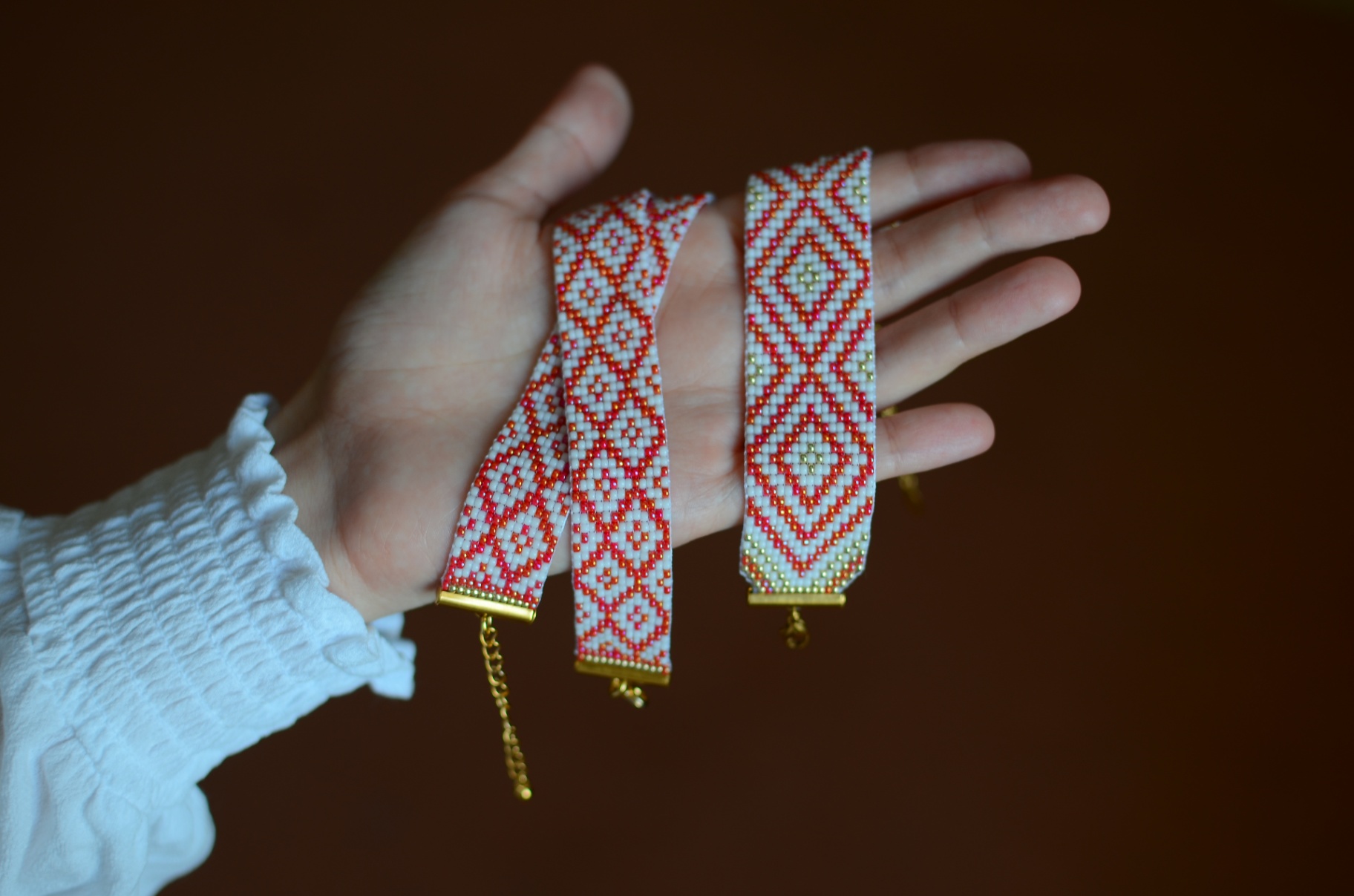 Браслет до вишиванки Ромби