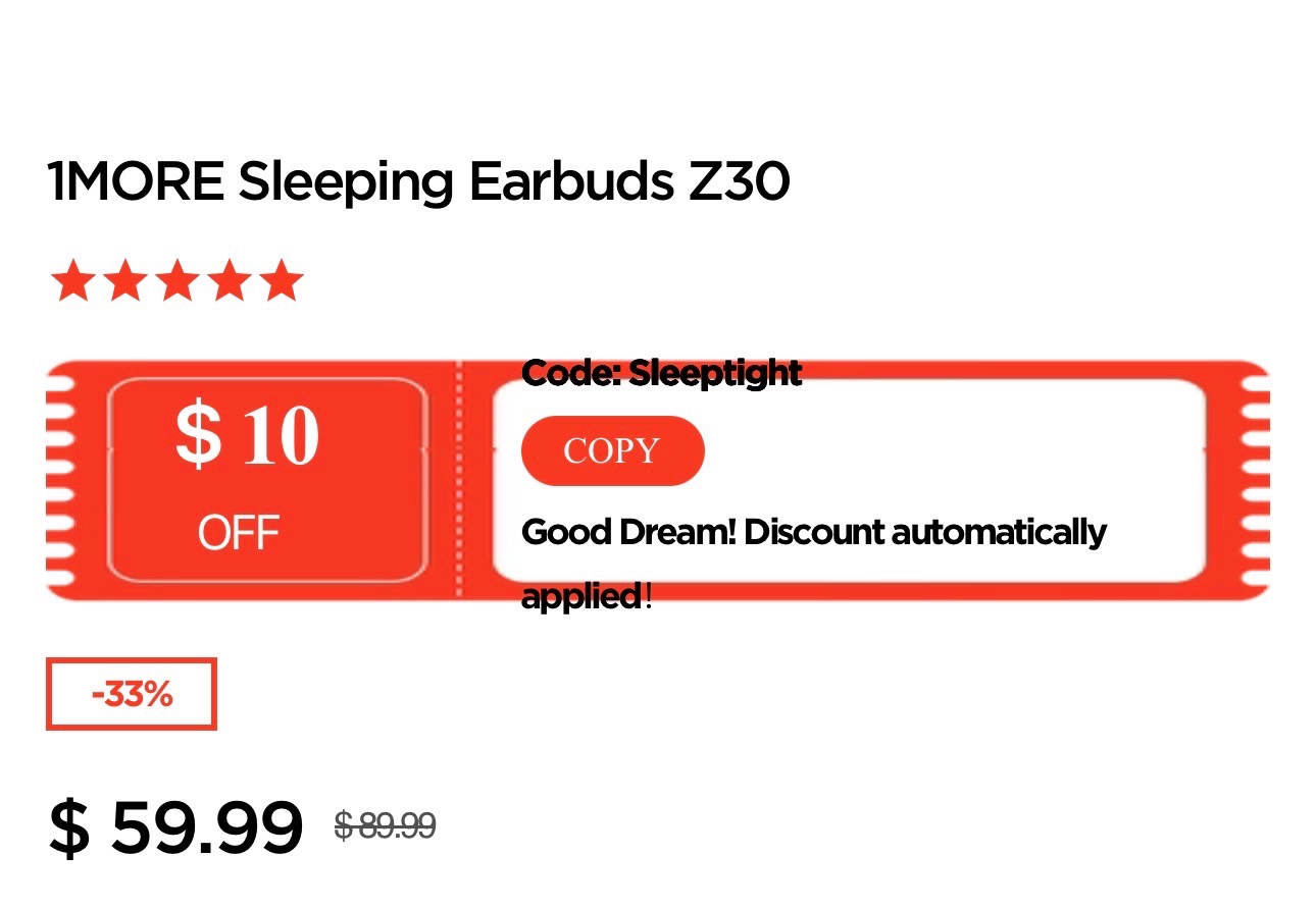 Навушники 1more sleepbuds z30