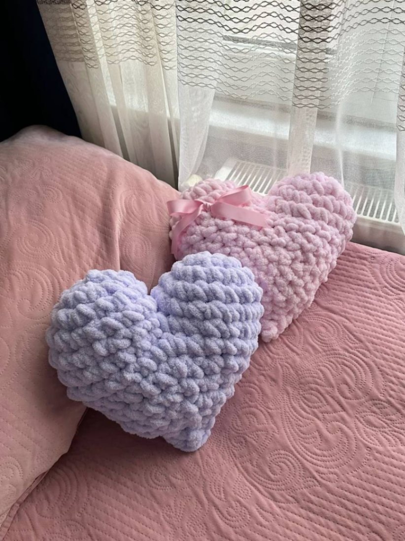 Сердце з пряжі Alize Puffy