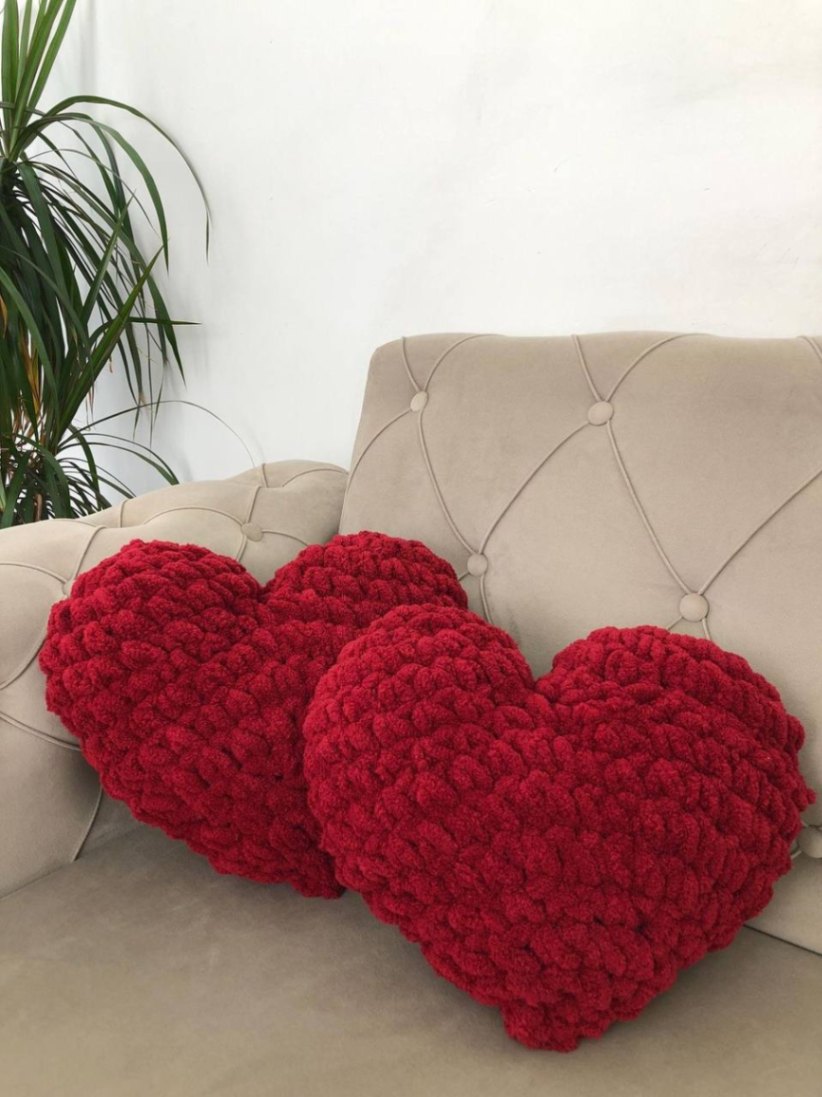 Сердце з пряжі Alize Puffy