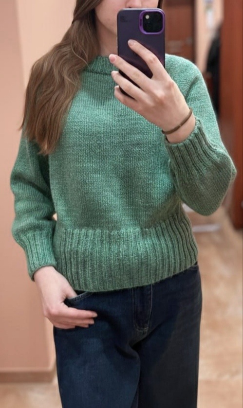 Светр шерстяний з люрексом