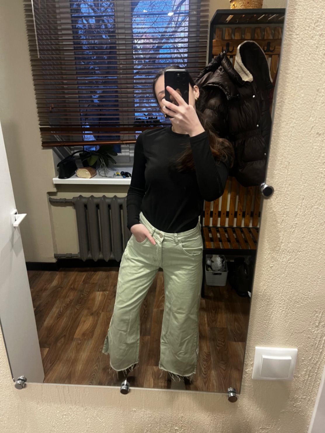 Джинси Bershka wide leg cropped 36 розмір