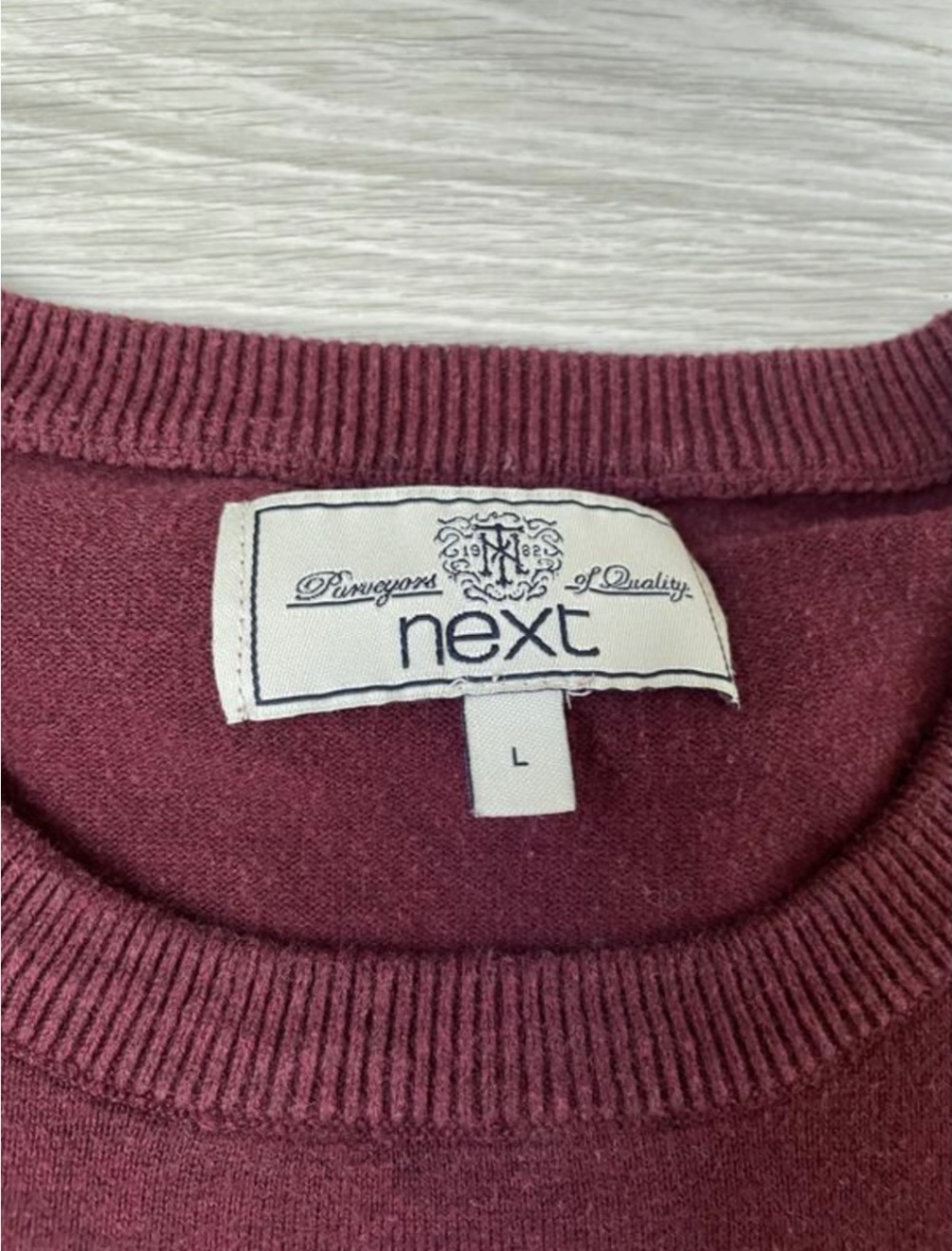 Светр кофта реглан чоловічий від next розмір л l