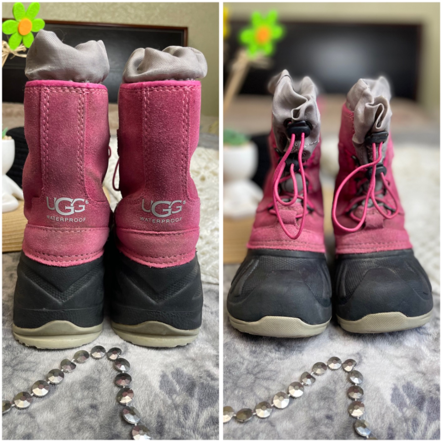 UGG ludvig pink azalea снігоходи 26 16 см barefoot waterproof сноубутси