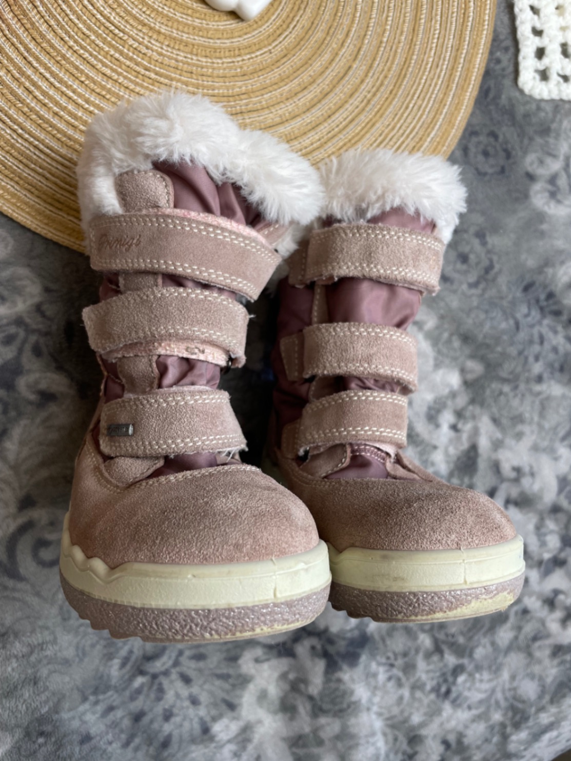 Primigi Gore-Tex снігоходи 27 17 см рожеві замшеві чоботи Італі демі зима