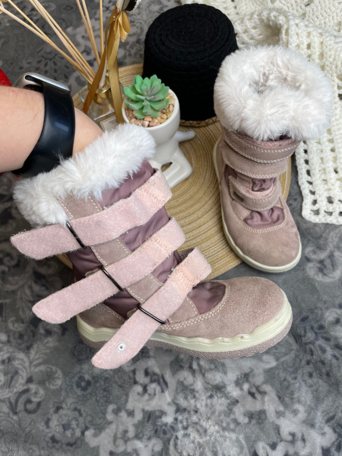 Primigi Gore-Tex снігоходи 27 17 см рожеві замшеві чоботи Італі демі зима