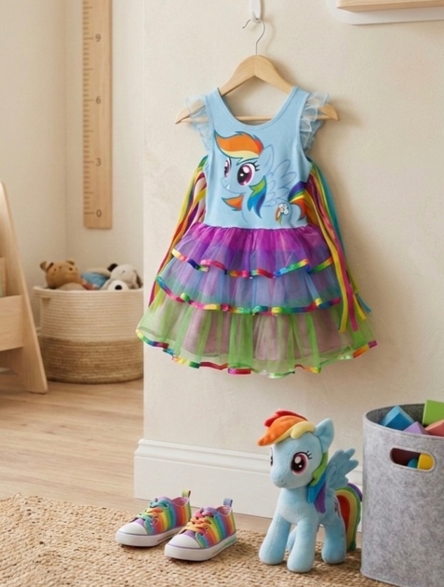 Святкова сукня My Little Pony TU 2-3 92-98 з крилами-стрічками rainbow dash