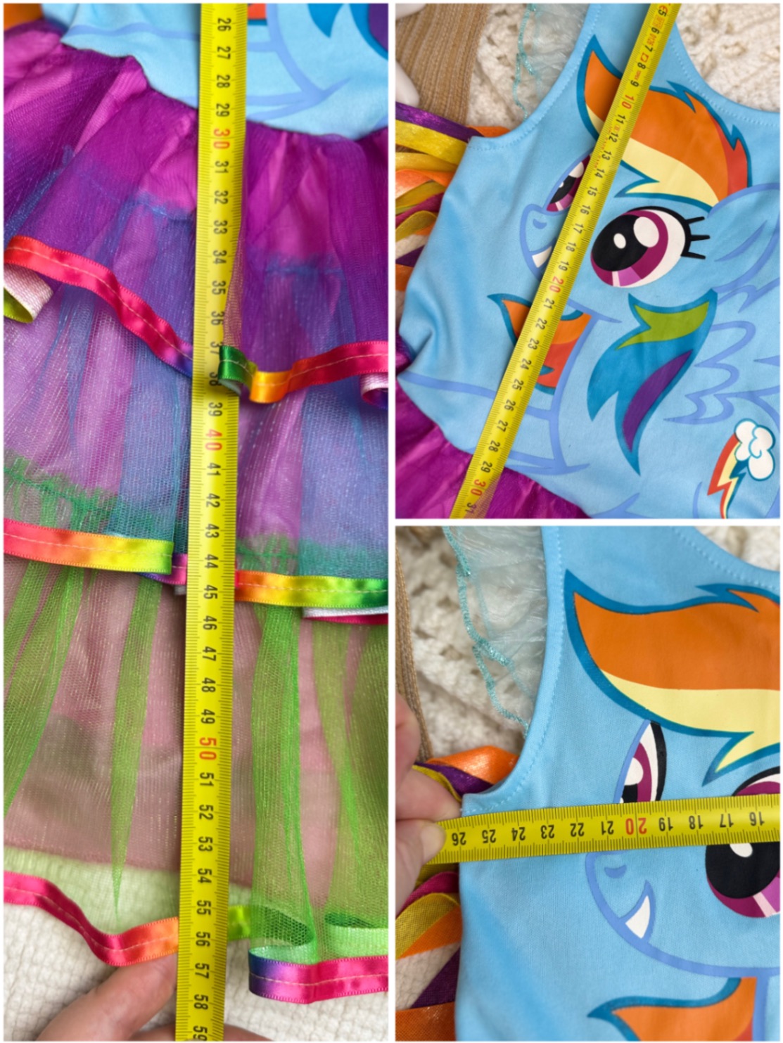 Святкова сукня My Little Pony TU 2-3 92-98 з крилами-стрічками rainbow dash