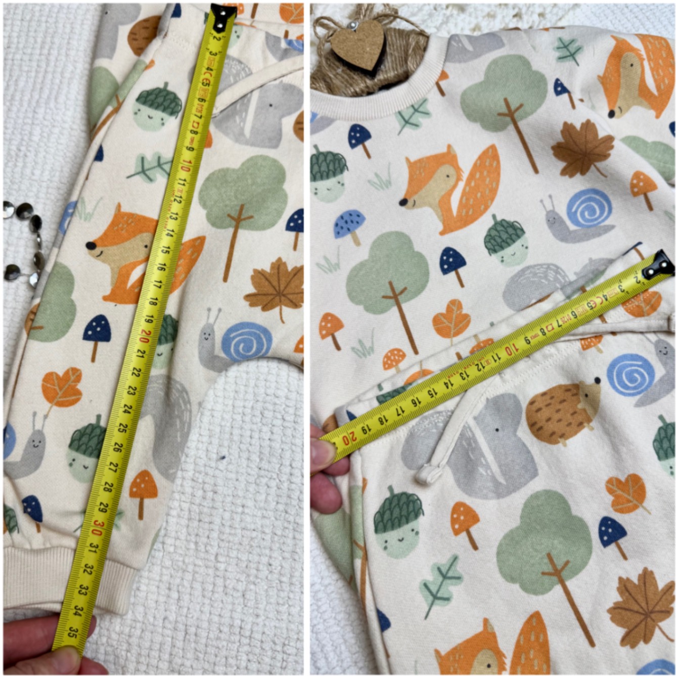 Новий Теплий Костюм Matalan з лисичками 3-6 62-68 утеплений демі