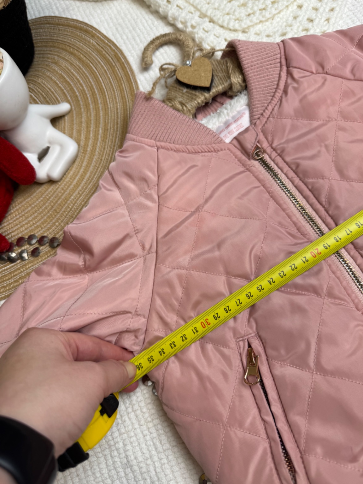 Утеплений бомбер YD Primark 3-4 роки пудровий 98-104 стьобана куртка