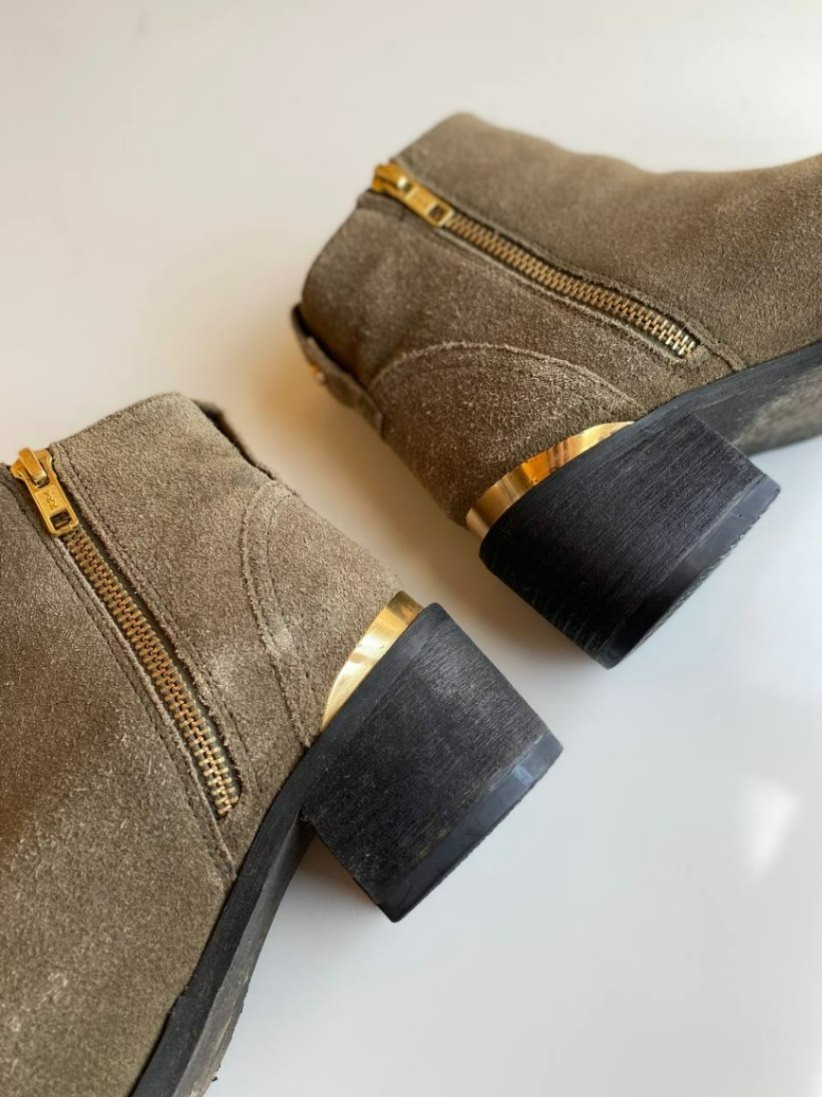 Стильні замшеві ботильйони RIVER ISLAND 38 розмір