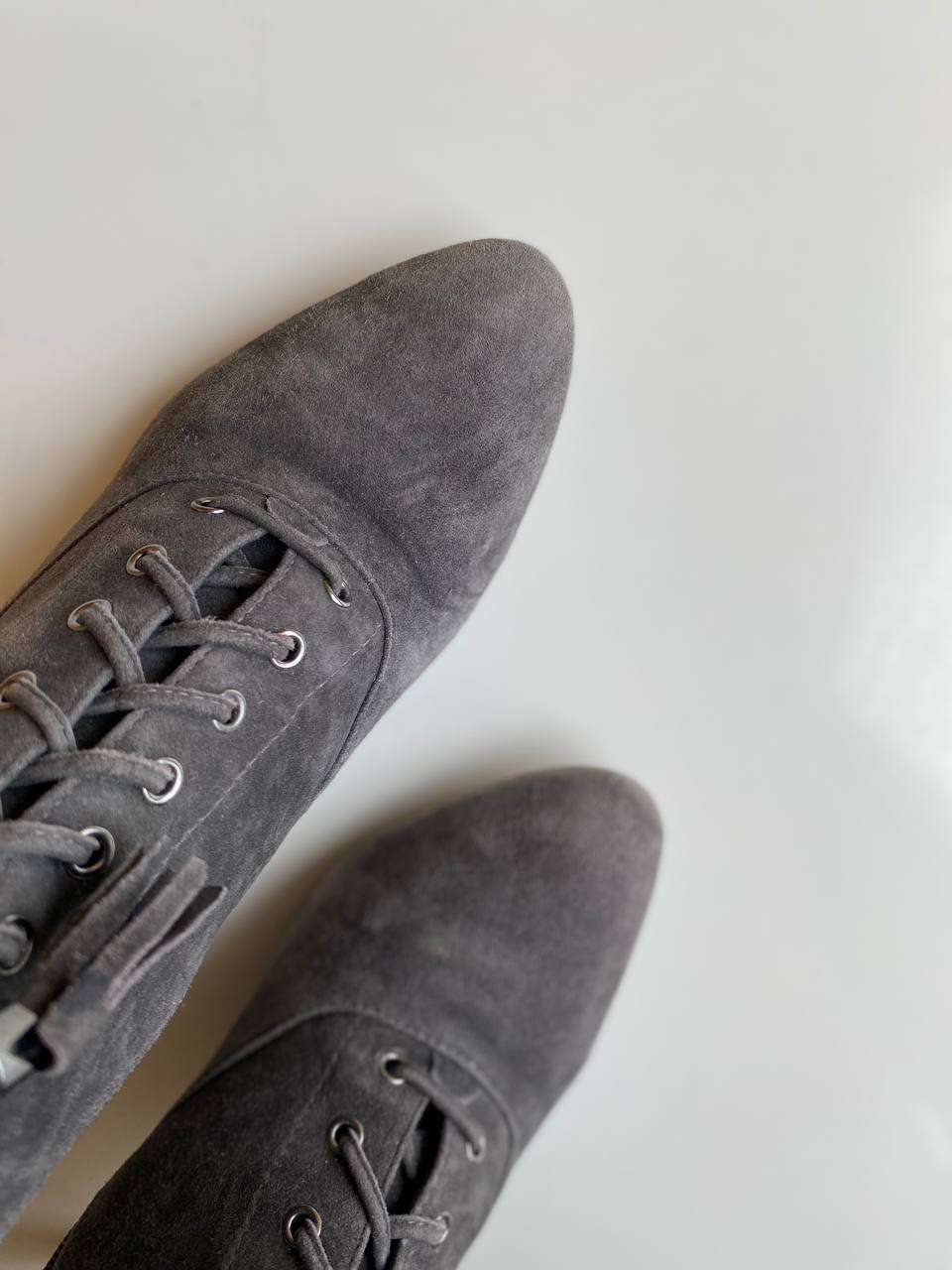 Стильні замшеві ботильйони Moda in Pelle 37-38 розмір
