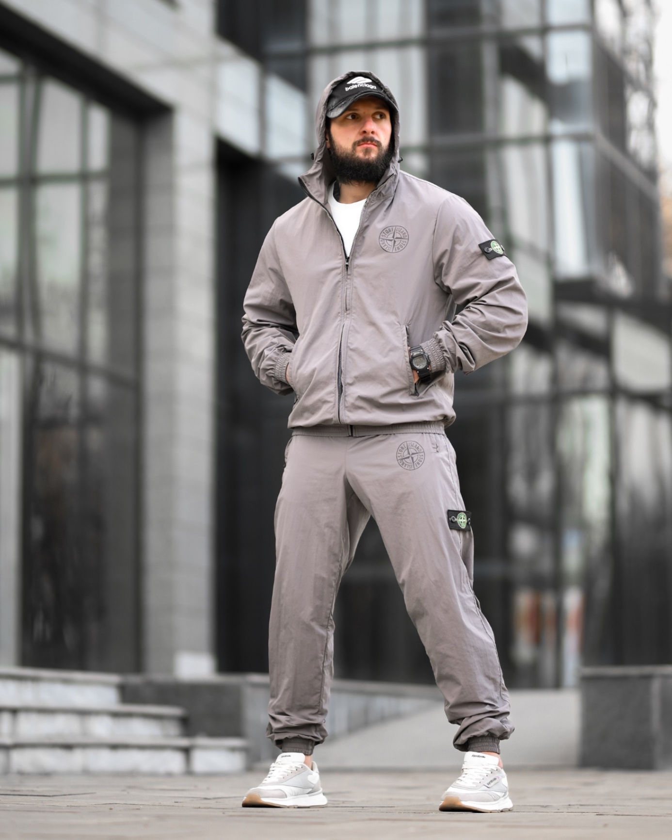 Спортивний костюм Stone Island світло-сірий