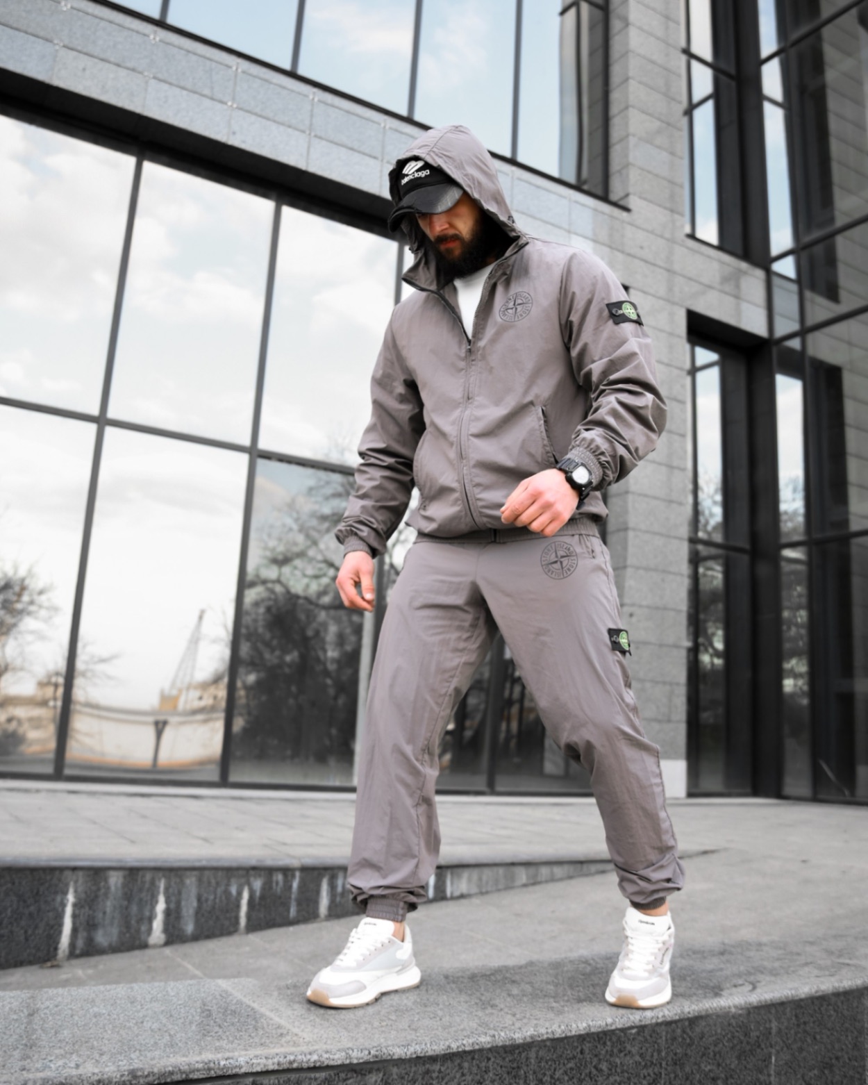 Спортивний костюм Stone Island світло-сірий