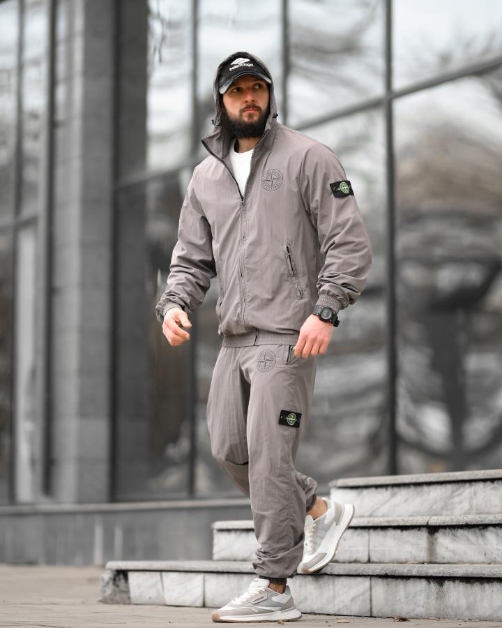 Спортивний костюм Stone Island світло-сірий