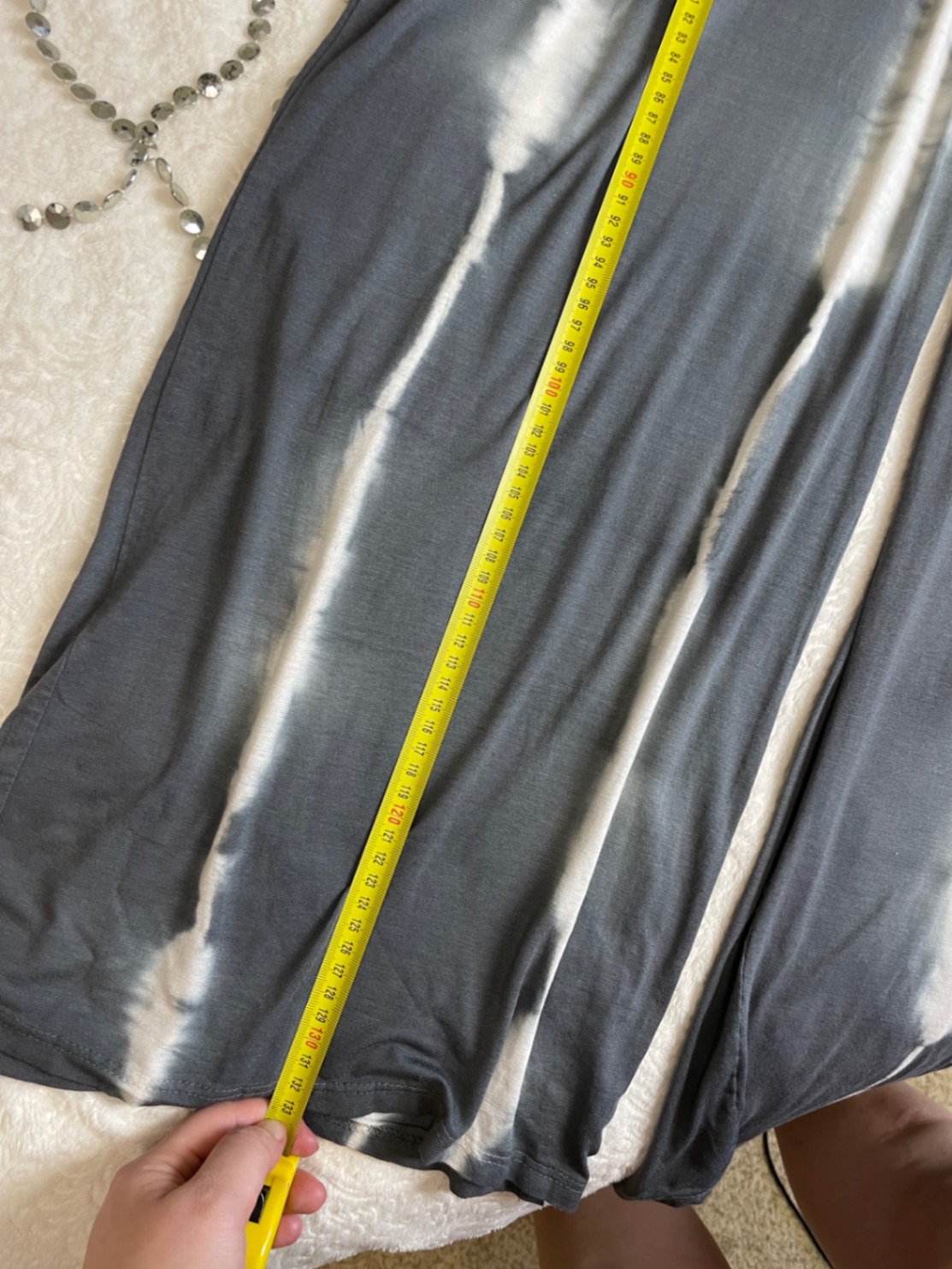 Комбінезон-палаццо APACHE сірий tie-dye віскоза M-L-XL літній тай-дай