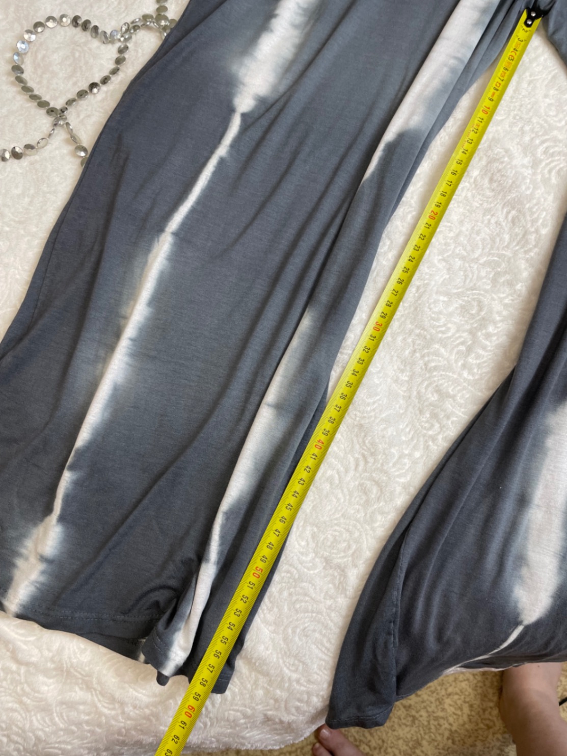 Комбінезон-палаццо APACHE сірий tie-dye віскоза M-L-XL літній тай-дай