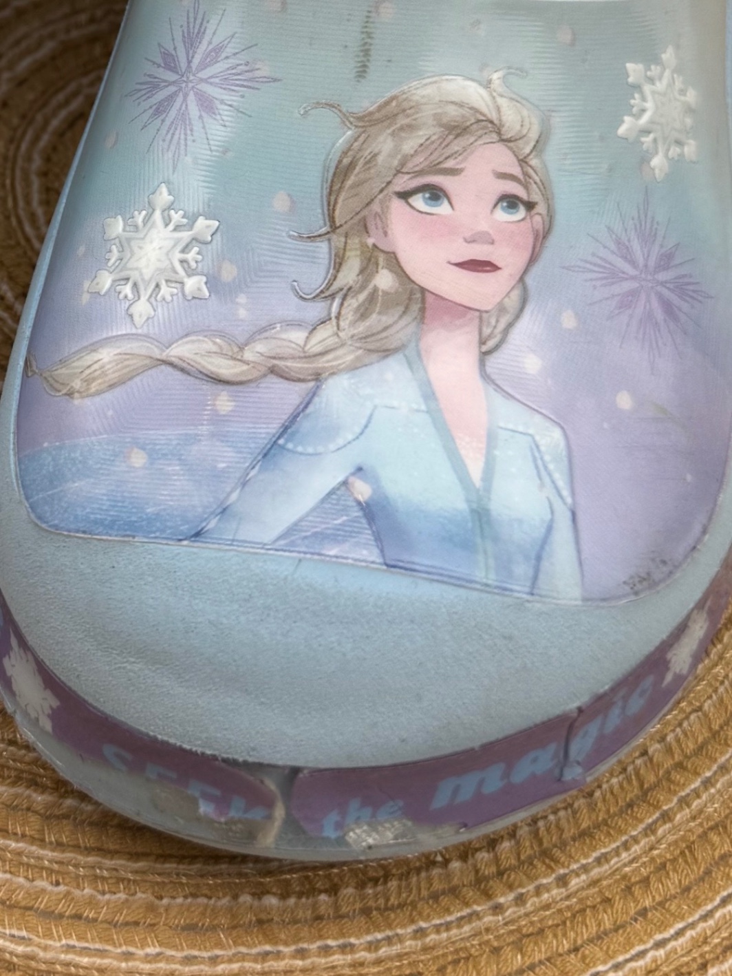 Клоги Frozen Ельза 28 5-29 18-18 5 блакитні крокси Крижане серце
