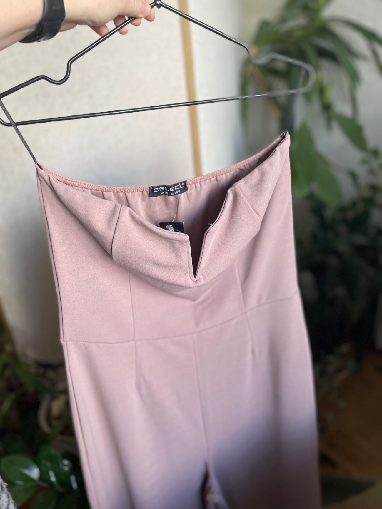 Комбінезон жіночий Select Fashion топ бюстьє палаццо Rose Mink L-Xl