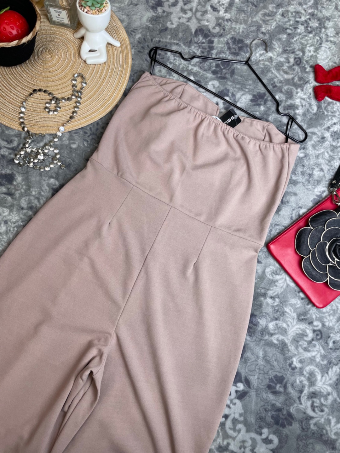 Комбінезон жіночий Select Fashion топ бюстьє палаццо Rose Mink L-Xl
