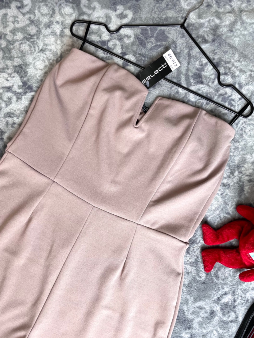 Комбінезон жіночий Select Fashion топ бюстьє палаццо Rose Mink L-Xl
