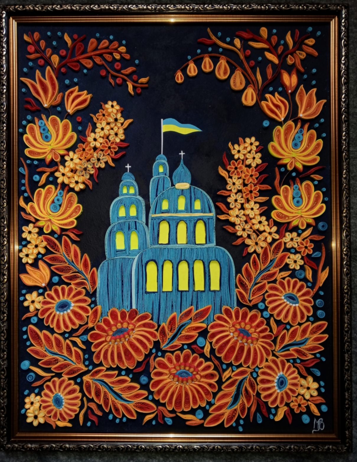 Петриківський розпис з квілінгу
